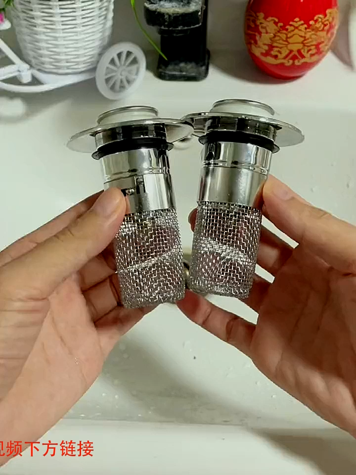 升级防臭弹跳芯浴室地漏过滤网，多功能不锈钢防堵过滤网，排水快，网篮可拆卸倒垃圾，好用不贵#地漏 #不