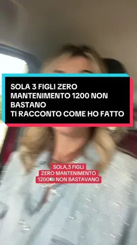 MAMMA SINGLE 3 FIGLI 1200 NON BASTANO #mammesingle#carovita#mammasingle#lavorare#lavoroonline 