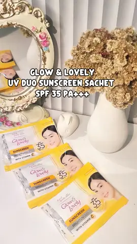 Reapply sunscreen pakai Glow & Lovely UV Duo Sunscreen Sachet SPF 35 PA+++ gampang banget, praktis dan gak ribet. Sunscreen ini wajib banget ada ditas 💕 #skincare #rekomendasisunscreen #UVDuoSunscreen #GlowAndLovely@glowandlovely 