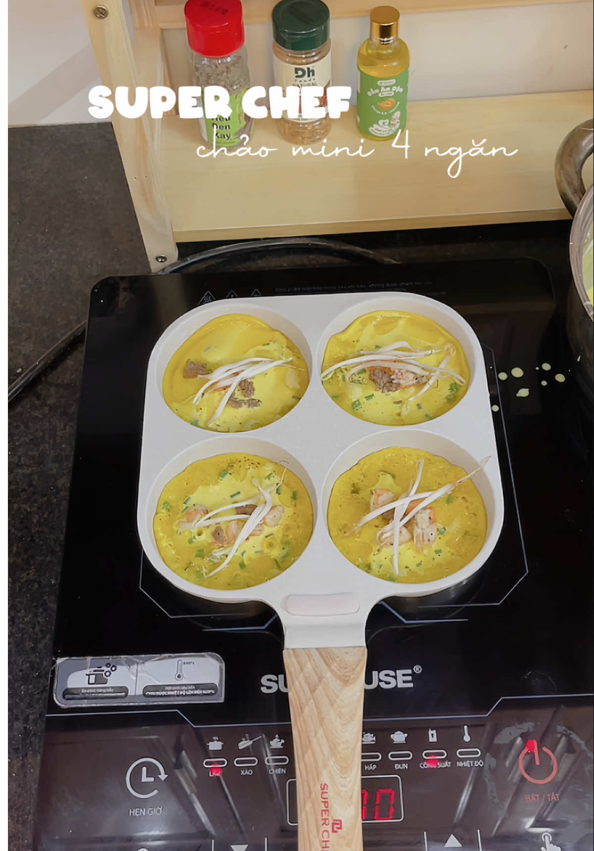 nhân 1 ngày mưa - đổ bánh xèo ăn đúng bài luôn🤤 #chao4ngan #chaosuperchef #banhxeo 