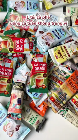 Cà phê mix 6 vị uống cả tuần không trùng vị #caphe #caphemix6vi #capheban #caphemuoi #shop92mall 