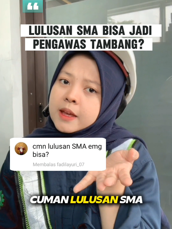 Siapa bilang jadi Pengawas Tambang harus kuliah dulu? 🚧 Lulusan SMA pun bisa, asal upgrade kompetensi dengan sertifikasi yang tepat ✅ Jangan biarkan kesempatan karirmu lewat begitu aja, tambang butuh pengawas yang kompeten! 👉 Mulai langkahmu sekarang bersama Bara Indo Consulting. 📍 Daftar Sekarang! 📱 WA: 081223368171 / 083101477533 📧 baraindoconsulting@gmail.com 🌐 www.baraindoconsulting.com 📸 IG: @baraindoconsulting #Baraindoconsulting #duniatambang #pengawastambang #pop #bnsp 