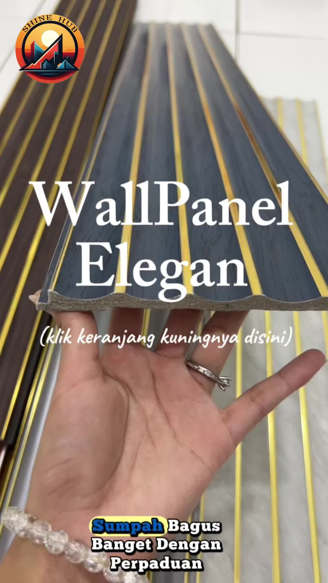 (10 PCS)Wall Panel Wood Panel PVC 150x15mm 2.9Meter Motif List Kayu Elegan Stiker 