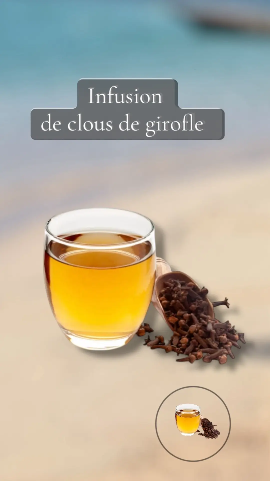 L’infusion de clous de girofle est une boisson naturelle aux nombreuses vertus pour la santé. Elle est préparée en infusant des clous de girofle dans de l’eau chaude, parfois avec d’autres ingrédients pour en renforcer les effets ou améliorer le goût. ⸻ 🌿 Bienfaits de l’infusion de clous de girofle Voici quelques propriétés reconnues du clou de girofle : 	1.	Antiseptique et antibactérien : utile contre les infections buccales, les maux de gorge, etc. 	2.	Digestif : soulage les ballonnements, les gaz et favorise une bonne digestion. 	3.	Anti-inflammatoire : peut aider à réduire les douleurs articulaires ou musculaires. 	4.	Stimulant : aide à combattre la fatigue passagère. 	5.	Antioxydant : protège les cellules du vieillissement prématuré. 	6.	Analgésique : utilisé traditionnellement contre les maux de dents (grâce à l’eugénol qu’il contient). 	7.	Régulateur de glycémie : peut aider à stabiliser la glycémie dans certains cas. ⸻ 🫖 Comment préparer une infusion de clous de girofle Ingrédients : 	•	3 à 5 clous de girofle 	•	250 ml d’eau 	•	(Optionnel) : un peu de miel, citron, gingembre ou cannelle Préparation : 	1.	Faites chauffer l’eau jusqu’à ébullition. 	2.	Ajoutez les clous de girofle. 	3.	Laissez infuser 5 à 10 minutes à couvert. 	4.	Filtrez, ajoutez du miel ou citron si souhaité. 	5.	Buvez chaud ou tiède. ⸻ ⚠️ Précautions 	•	À consommer avec modération (1 à 2 tasses par jour). 	•	Déconseillé aux femmes enceintes en grande quantité. 	•	Peut interagir avec certains médicaments (anticoagulants, par exemple). 	•	Ne convient pas à un usage prolongé sans avis médical. #clousdegirofle #fyppppppppppppppppppppppp #followers➕ 