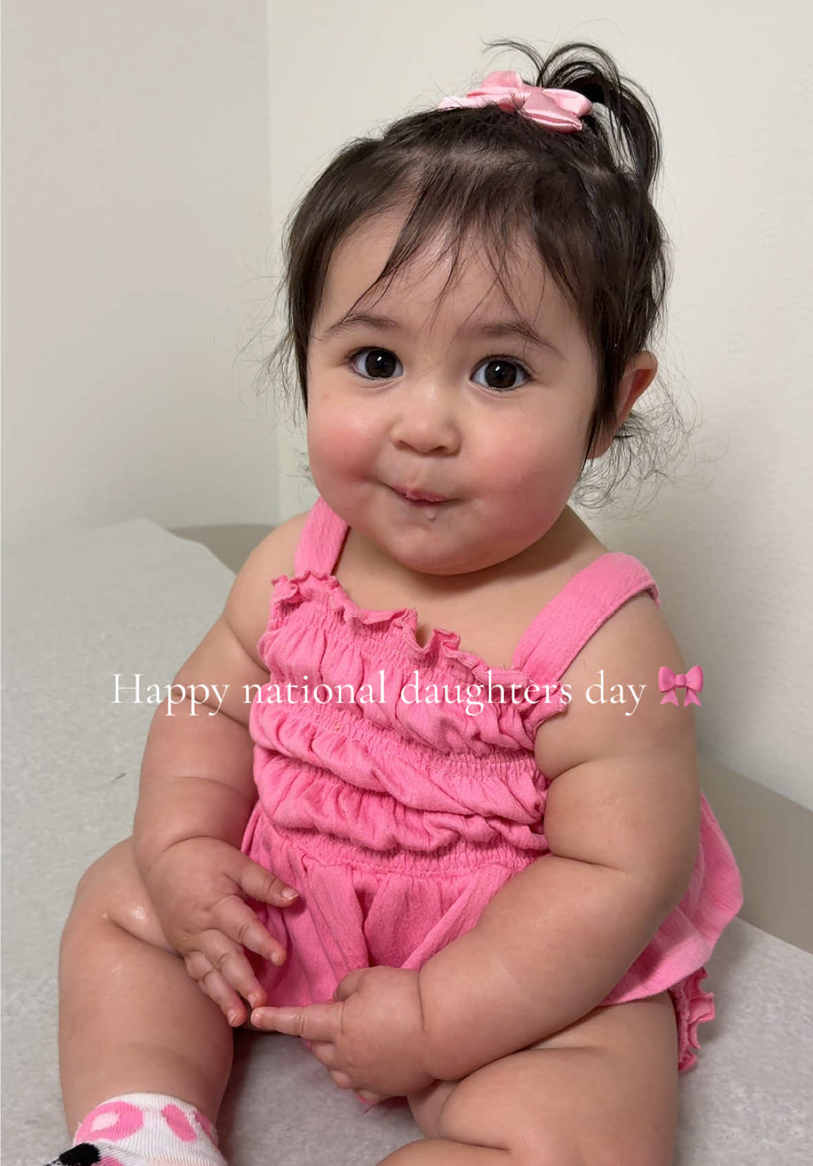 Happy national daughter’s day to my baby. You’re the best thing that has ever happened to me . My little Annabelle 🎀🩷  #fyp #chunkybaby #babygirl #nationaldaughtersday 