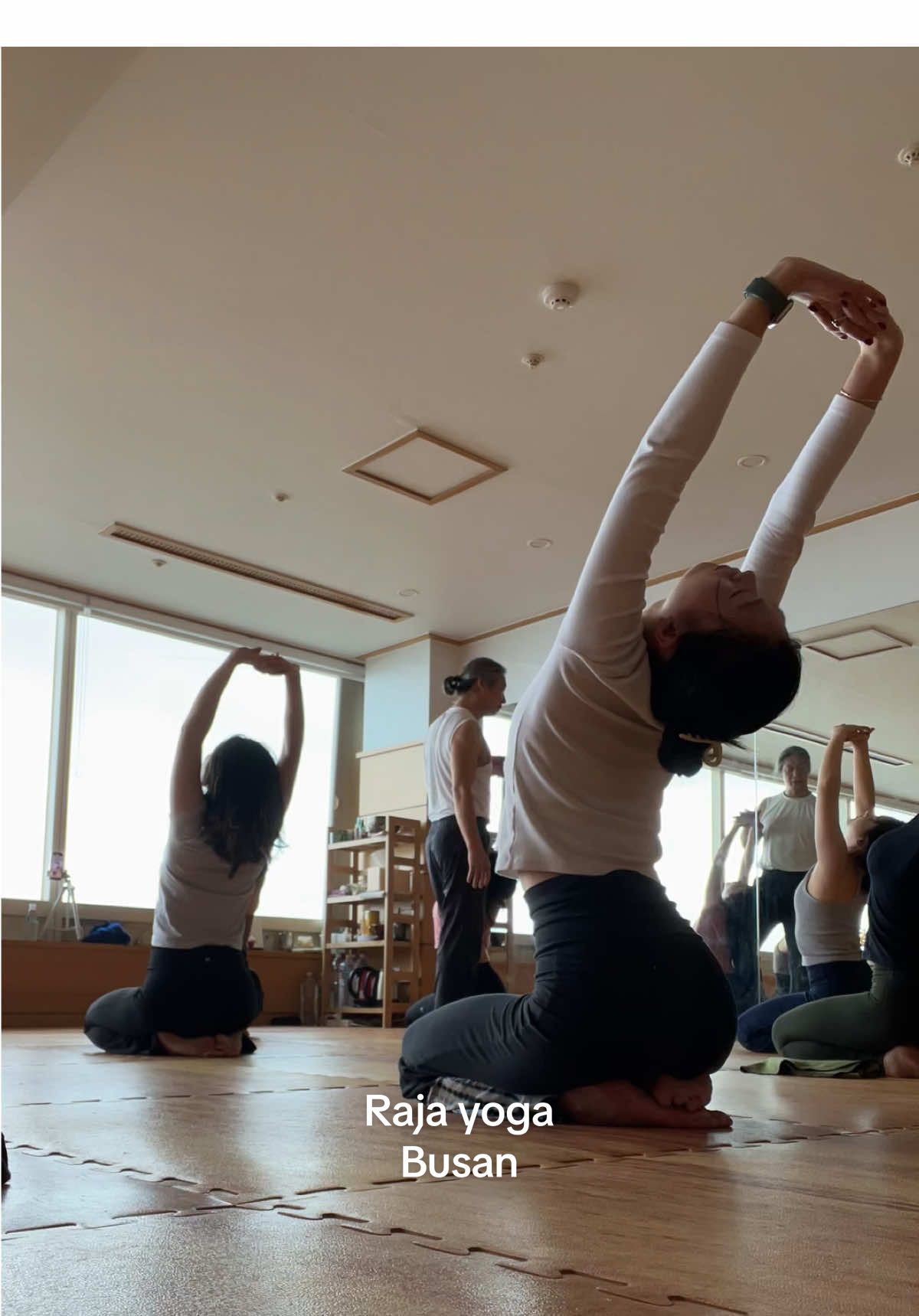 Hatha class at Raja Yoga in Busan #Busan #yoga #hatha #rajayoga #seaside 