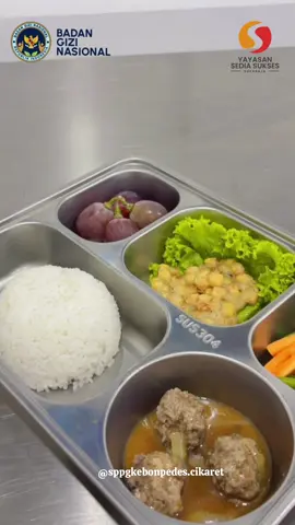 Menu today✨ #makanbergizigratis #badangizinasional #prabowopresiden2024 #makanansehat #sppg 