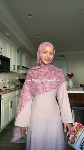 5’3 and got a small #corsetdress #maxidress #hijabifashion #hijabitiktok 