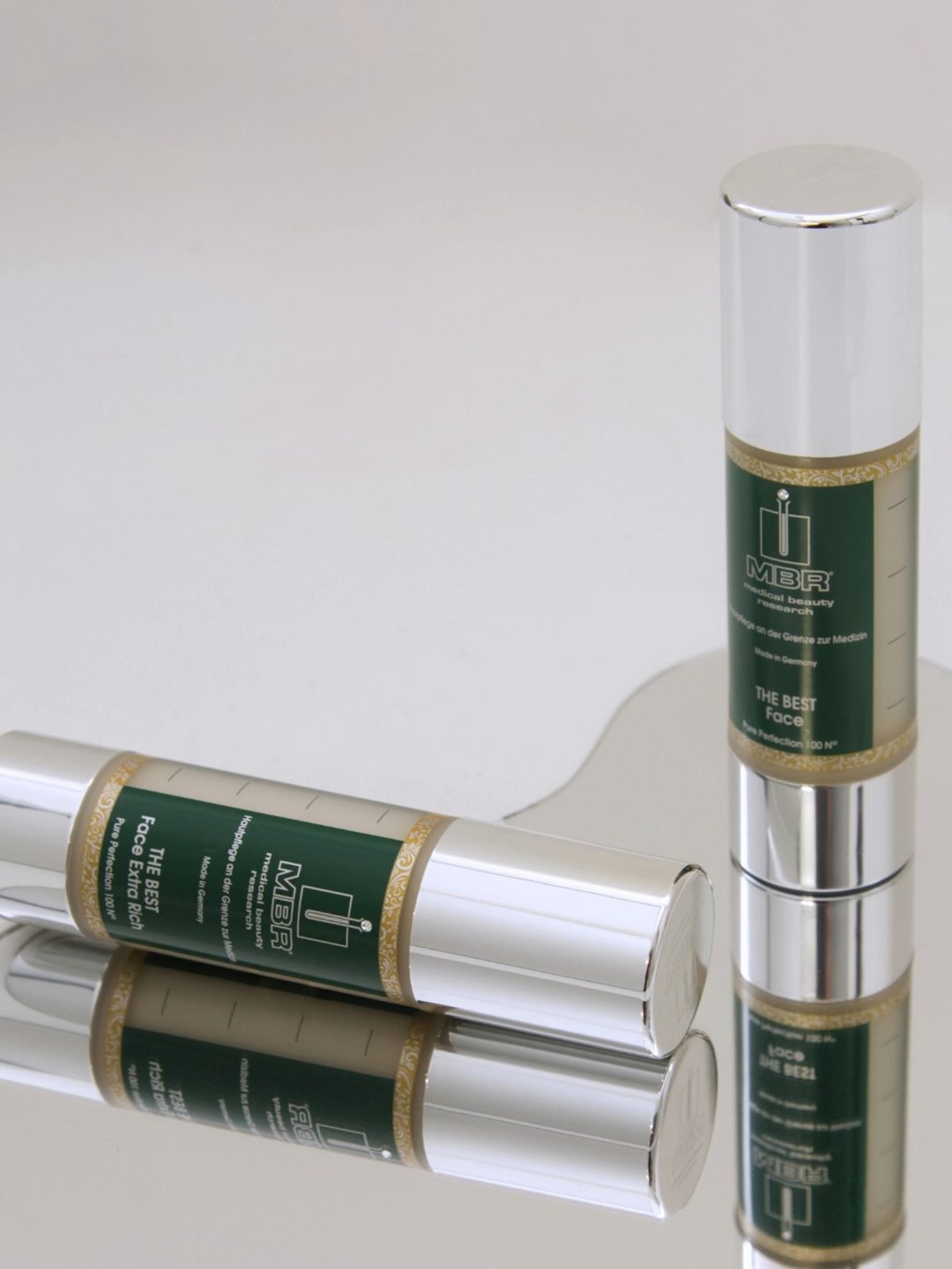 Two of a kind and unique in performance. THE BEST Face and THE BEST Face Extra Rich deliver rejuvenation at the cellular level, some say it’s like a rebirth for the skin. Formulated with our exclusive MBR® FibroBoost Complex, MBR® SmoothM8, and Hyanify™ (HyaMar), they offer visible lifting, revitalization, and firming. Fine lines and wrinkles fade. And THE BEST Face slows down the skin’s aging process.  Get all the details via the link in bio. #mbrcosmetics #qualityskincare #luxuryskincareproducts #antiagingskincare #luxuryskincare