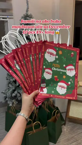 Ang mahal neto sa mall, dito sa tiktok 10 pcs na 89+ lang! #paperbag #paperbags #paperbagmurah #christmaspaperbag #christmas 