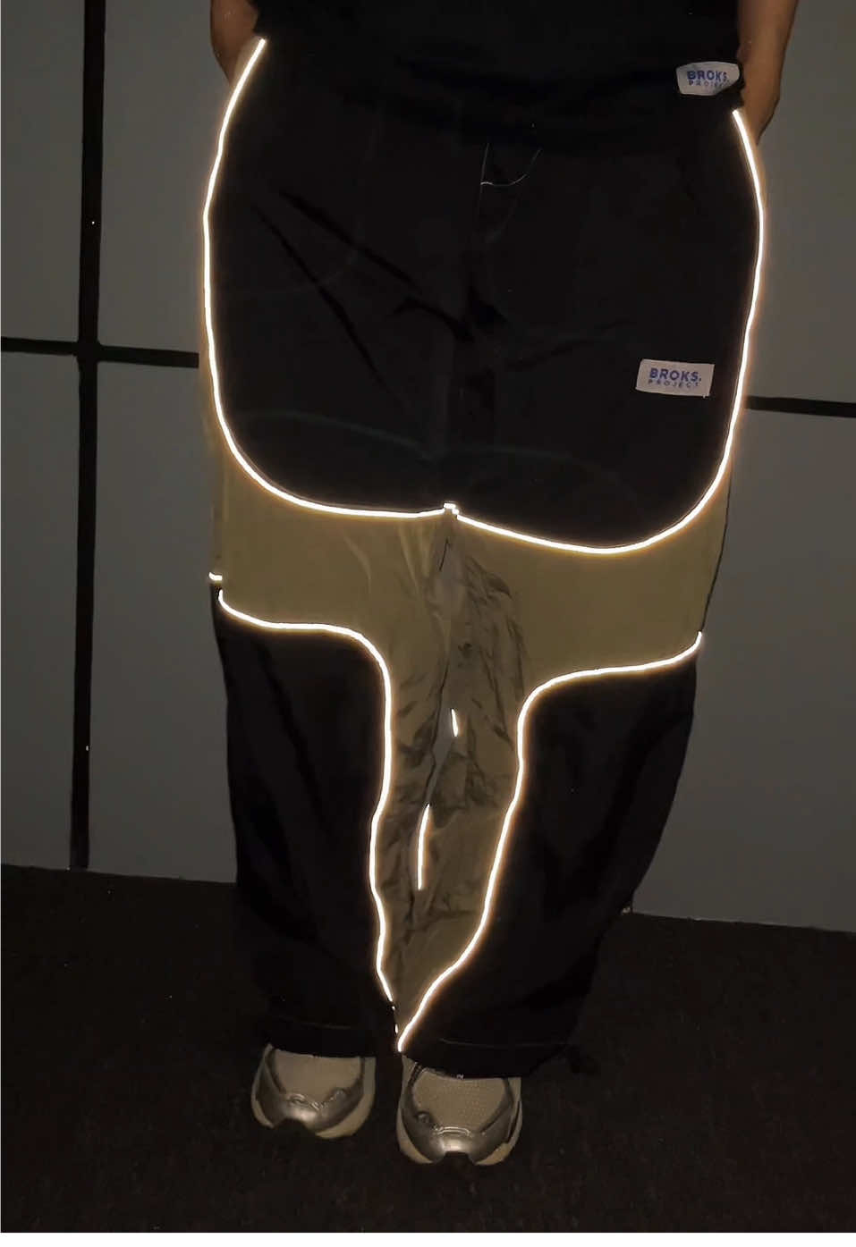 Baggy Pants Black Olive Combination Reflective | Ready size M - XL #paydaysale #celanareflektive #goodbroks #baggypants #fyp 