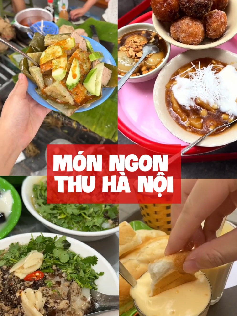 Mùa đẹp nhất trong năm đã đến rồi. Lưu danh sách món ngon Thu Hà Nội ngày thôi #viral #reviewanngon #thuhanoi #LearnOnTikTok 
