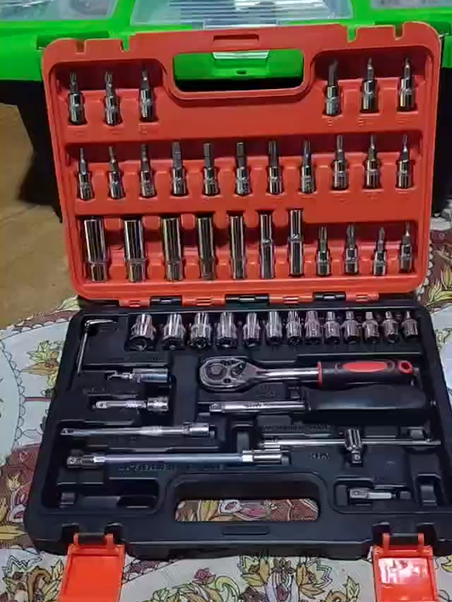 53pcs Set Vehicle Multifunctional Wrenches Chrome Vanadium Steel Auto Car Repair Tool Box Set #53pcssocketwrenchset #CHROME #chromevanadium #VANADIUM #STEEL #WRENCHES #WRENCH
