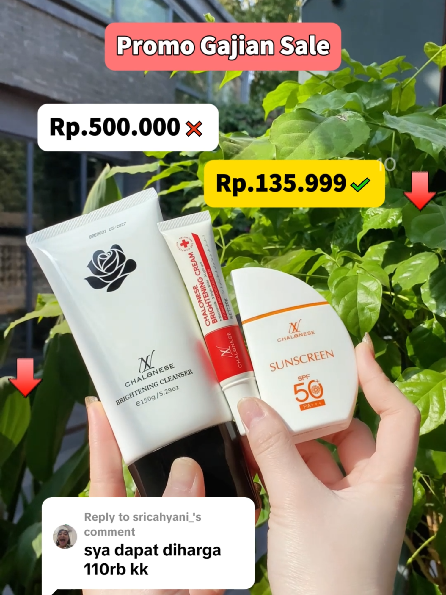pengguna chalonese auto senang liat promo bundling ini🤭🤗#wajahbersih #bersihkanporipori #SkincareFirst #chaloneseskincare #skincareisselfcare #bumilbusuiaman🥰 #CleanSkin #rekomendasi #bpomdanhalal✅ #KulitSehat #foryourbeauty #sabuncucimuka #wajahcerah #facewash #chalonesefacialwash #fyppppppppppppppppppppppp #masukberanda #facialwash #viral #paydaysale #gajiansale