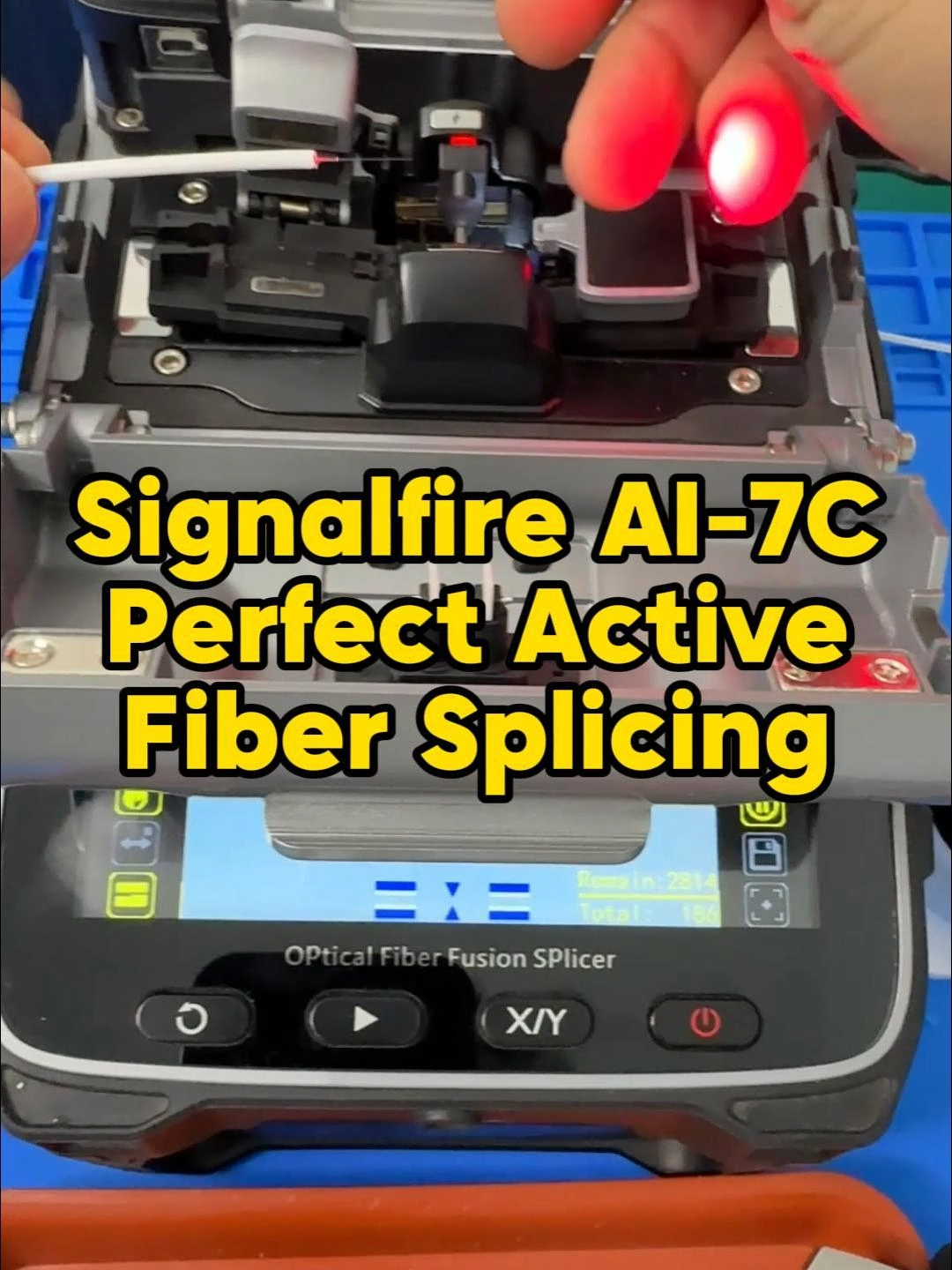 Signalfire AI-7C Perfect Active Fiber Splicing#fiberoptics #tools #fibersplicing #signalfire #ftth #fibersplicer #LearnWithMe #BeginnerFriendly #IndustrialMachines #splicer #Engineering #HowTo #HowItWorks #telecomwork #DIY #shopping #Manufacturing #worklife