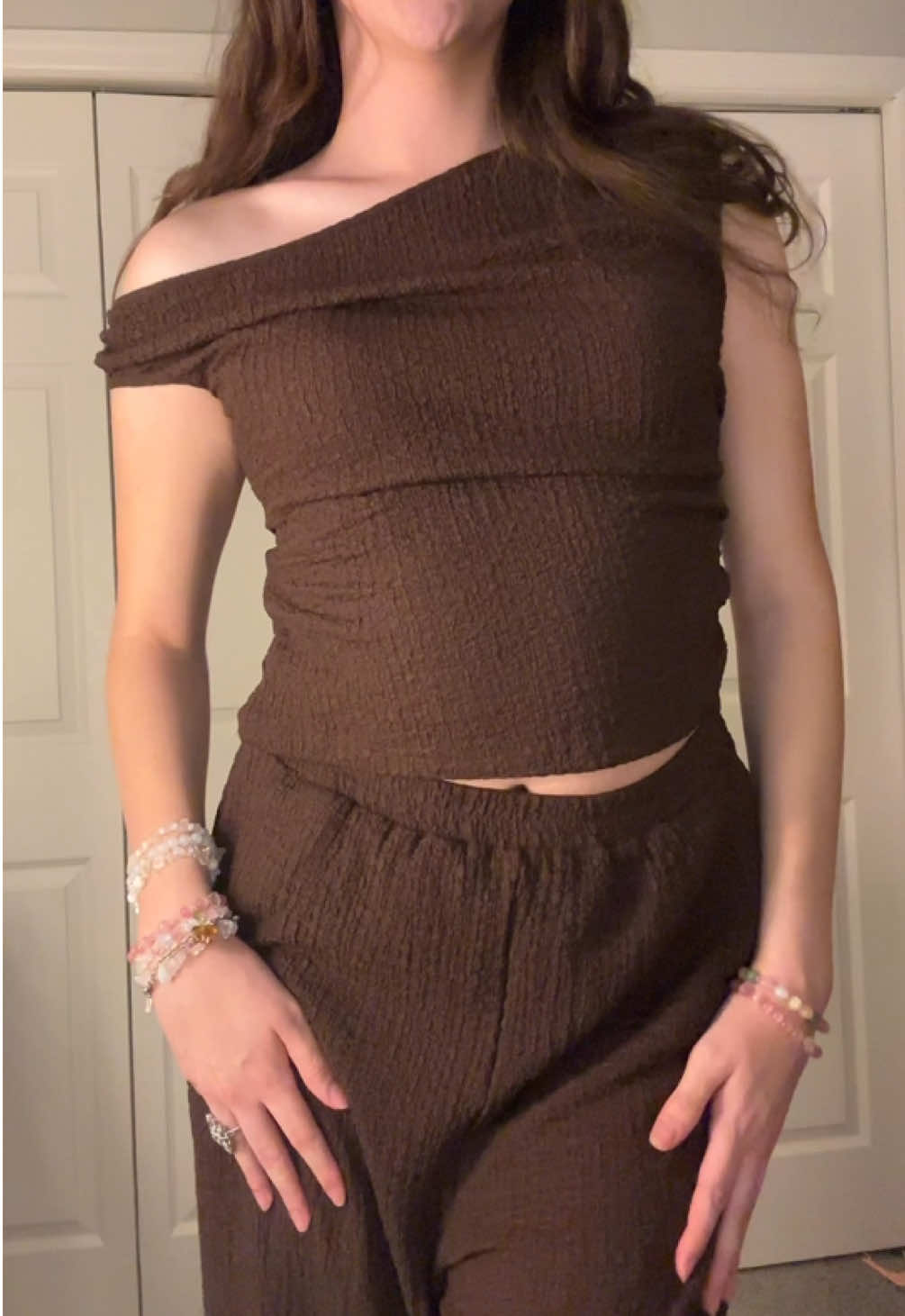 This Cider Ruched Pant And Top Set Is So Cute For Fall!🤎✨ #gifted #fallootd #falloutfits #cider #ciderpants @CiderCloset 