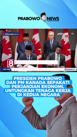 Indonesia dan Kanada Tanda Tangani Sejumlah Kesepakatan Strategis dari Perdagangan hingga Pertahanan #kanada #xybcafyp #fyp #ottawa #prabowosubianto 