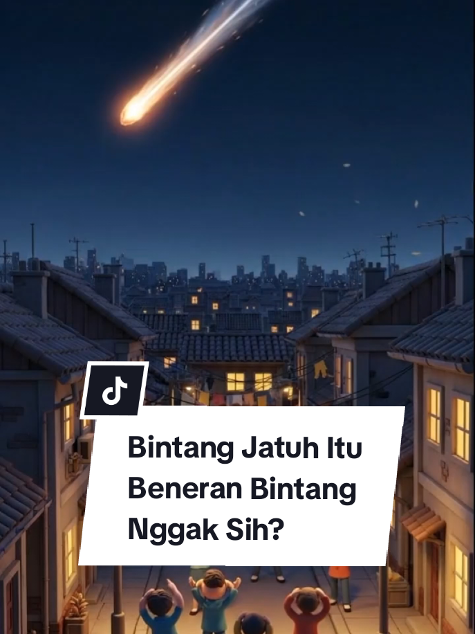 Bintang Jatuh Bukan Bintang: Fakta Sebenarnya Fenomena “bintang jatuh” ternyata bukan bintang yang runtuh, melainkan meteor yang terbakar saat menembus atmosfer Bumi. Temukan penjelasan singkat tentang prosesnya dan apa yang terjadi jika ada yang berhasil mendarat sebagai meteorit. Video Ai illustration powered by @capcutindonesia  #GenAI #KreasiAICapCut #Capcut