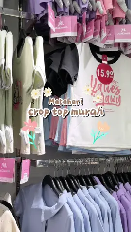 #mataharibusstop #fyp #croptop #bandarsandakan #mataharisandakan #murah #murahdanbergaya #lady #shirt 