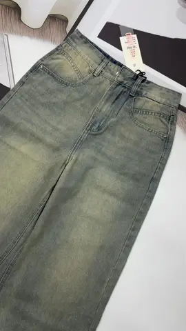Quần Jean TheQuao về thêm mẫu mới ống rộng 27cm màu xanh bụi vànng sang xỉu 😍😍😍#phoidoxinh #thequao #xuhuong #jeansuong #quanjean 