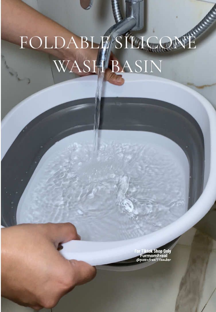 FOLDABLE SILICONE WASH BASIN / Palanggana #washbasin #palanggana #foldablewashbasin #washingdishes #portablebasin 