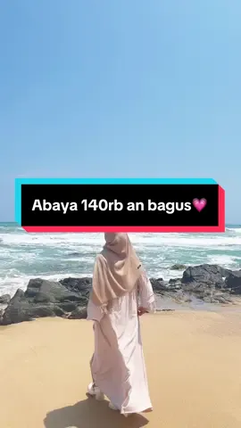 Pasang surut pasti selalu ada,tapi air laut tidak pernah berbuah rasa🙆🏻‍♀️ Abaya yang aku pake cuma 140rbu an💗 #abaya #dipantai #rasa 