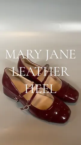 Mary Jane Leather Heel👠🍒 #koreanleatherheel #onewph #maryjaneheels #koreanheels #fashionleatherheel 