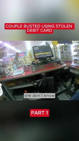 Couple Busted Using Stolen Debit Card#cops #police #bodycam #copsoftiktok #viral 