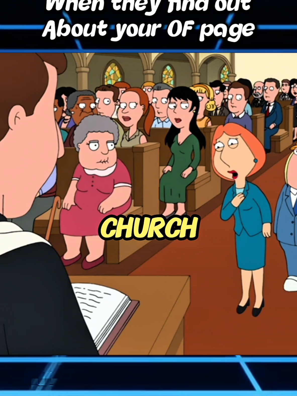 Family guy lois gets banned from the church #familyguy #priest #holy #bible #crist 