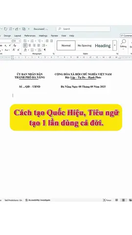 Cách tạo Quốc Hiệu và Tiêu ngữ bằng phím tắt #sachtinhocvanphong #exceltips #tinhocvanphong #excel #Word 