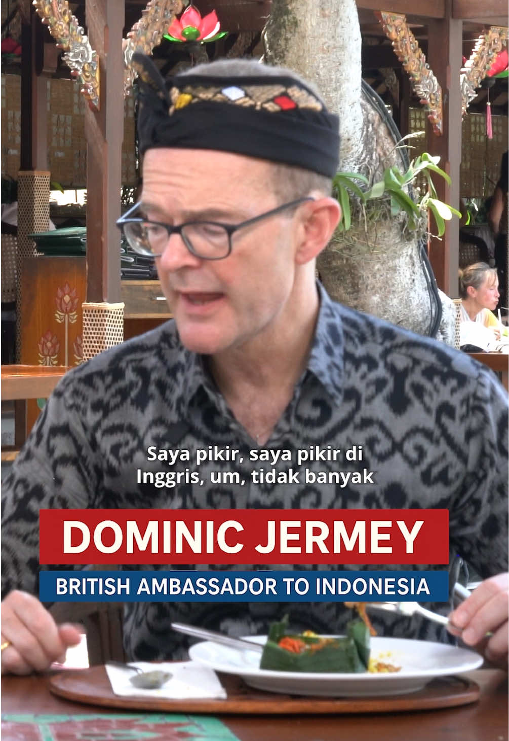 Indonesian cuisine.. Today I am joined by British Ambassador to Indonesia, Dominic Jermey #fyp 