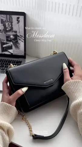Classy black sling bag 👜🤓✨ #mossdoombag #womensbag #bagforwomen #slingbag #bag 