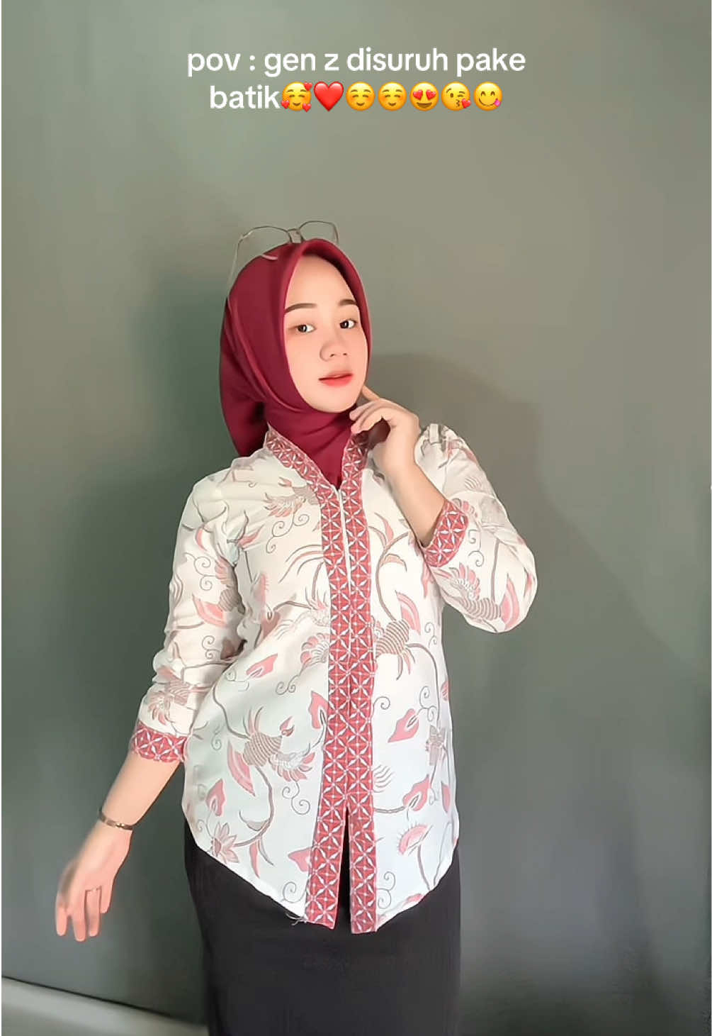 bagus kan bhaakkkk, 50rb dapetin batik seger kaya gini😍🥰😘 #batikindonesia #batikideas #guru #atasankerja 