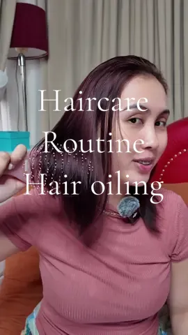 Hair care routine #haircare #hairoiling #styling 
