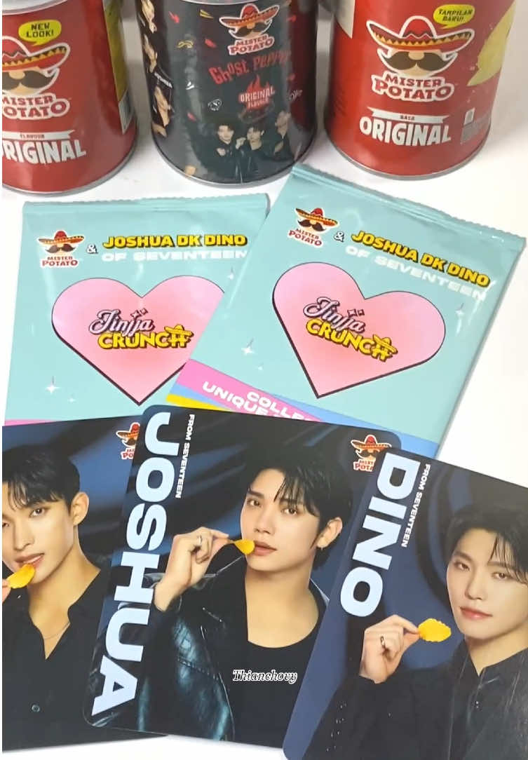 Akhirnya ketemu juga photocard Joshua, DK, Dino dari @misterpotato_id 😍🤩 udah ada di indomart caratdeul 🥰 #seventeen #carat #misterpotatoseventeen #photocardseventeen #fyp 