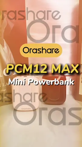 Stay charged on-the-go with the Orashare PCM12 Max! Compact, powerful, and reliable power bank for your devices! #Orashareph #minipowerbank #portablepower #shopnow #fyp 
