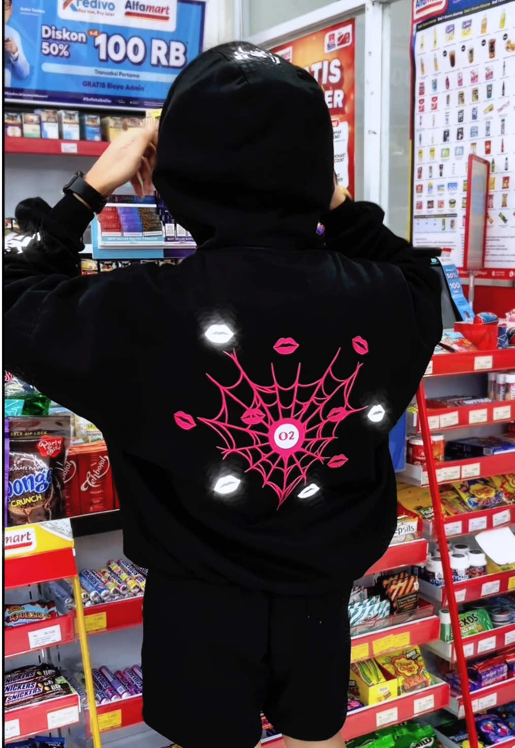 Kiss spider cakep banget😫🤩#hoodie #hoodieboxy #hoodiemenyala 