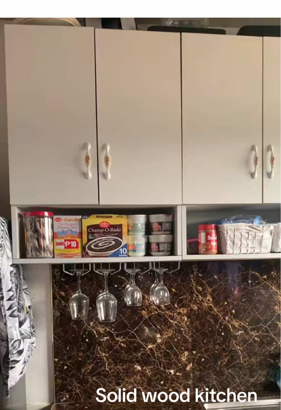 Solid wood kitchen cabinet units wall cabinets for kitchenware storage kitchen bathroom cabine #kitchencabinet #hangingcabinet #affordable #affiliate #affordable 