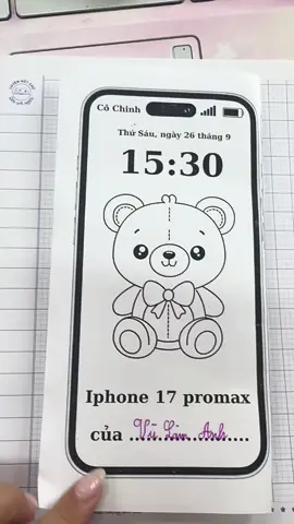 Iphone 17prm nhà mạng cô Chinh đã phát hành ngày hôm nay ❤️#cogiaodaylop4 #sangtaodayhoc #LearnOnTikTok #hoctap📚 #phieubaitap 