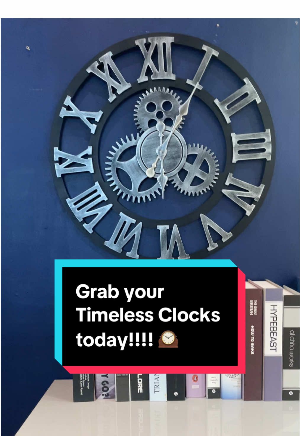 More than just timekeeping — a wall clock that brings timeless style and function to your space. #TikTokMadeMeBuyIt #livingandhomeuk #walldecor #clock #timeless 