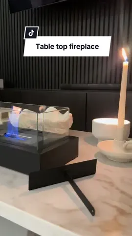 Cosy table top fire place  #bioethanolfireplace#fireplace#tabletopfirepit#cosyvibes#cosyhome 