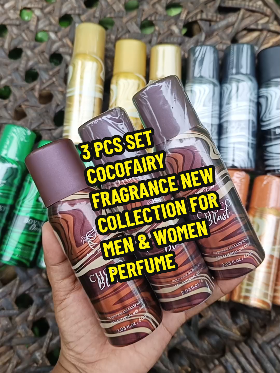 3 PCS SET COCOFAIRY FRAGRANCE NEW COLLECTION FOR MEN AND WOMEN PERFUME#cocofairyperfume #longlastingfragrance #trendingperfume #fyp 