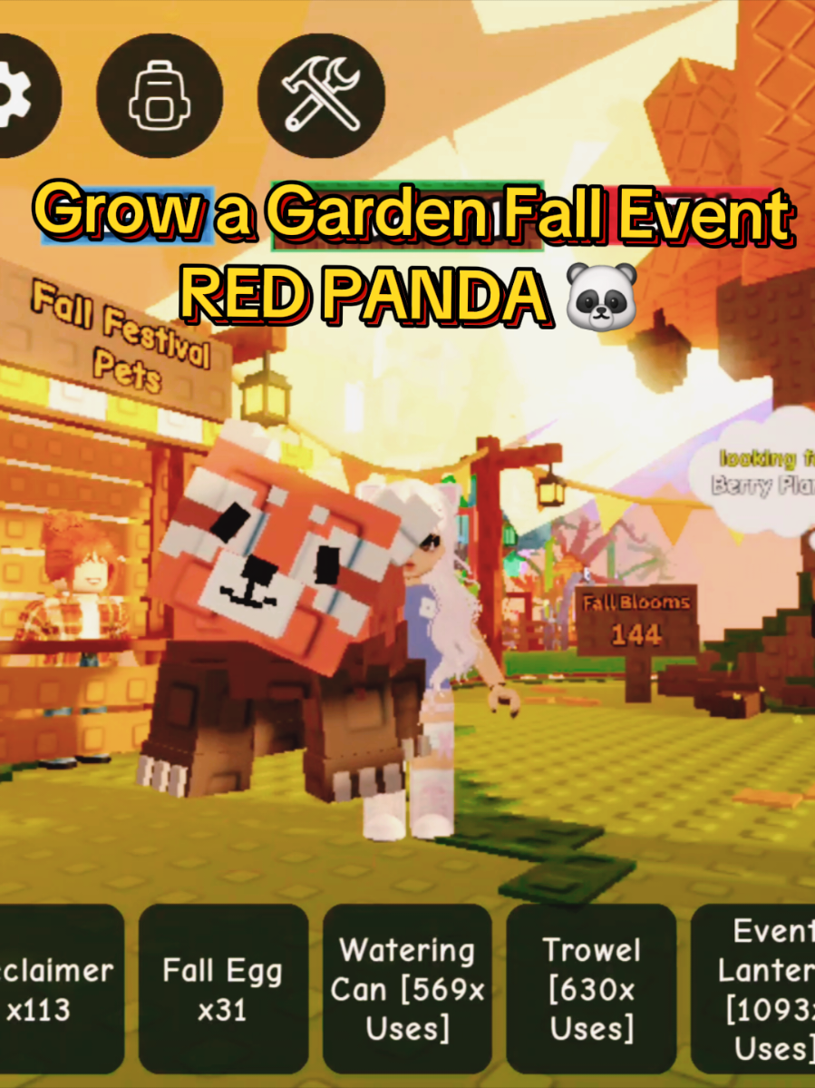 Getting RED PANDA in Grow a Garden Fall Event Week 2!  #growagarden #robloxgrowagarden #roblox  #growagardenfallevent #growagardenupdate 