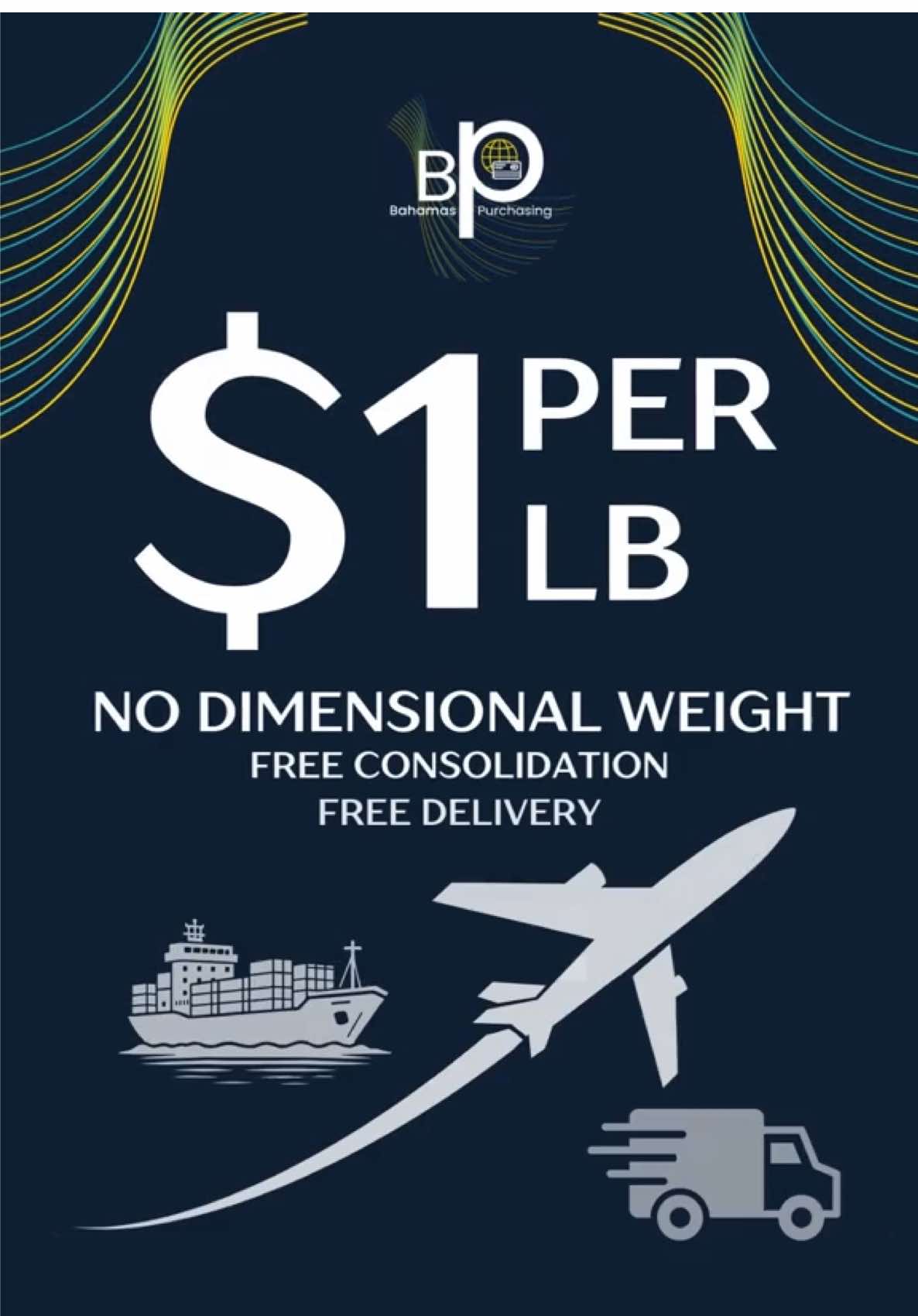 🚢✈️ $1/lb shipping + FREE delivery 🇧🇸 The easiest way to ship to The Bahamas✨ #bahamastiktok  #bahamiantiktok🇧🇸 