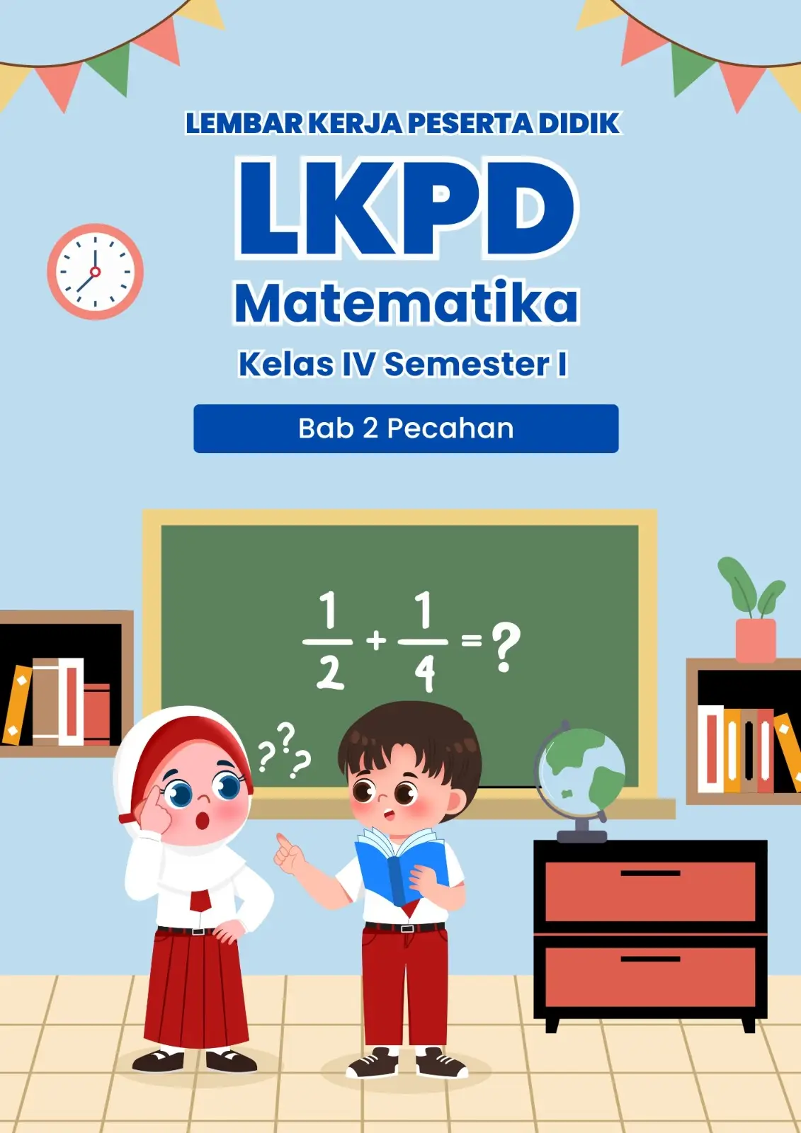 LKPD Matematika kelas 4 Bab 2 : Pecahan LKPD (Lembar Kerja Peserta Didik) ini disusun untuk membantu siswa kelas 4 SD dalam memahami konsep dasar pecahan secara bertahap, interaktif, dan kontekstual sesuai dengan Kurikulum Merdeka. Bab ini mengajak siswa mengenal dan menggunakan pecahan dalam kehidupan sehari-hari melalui aktivitas belajar yang bermakna, menyenangkan, dan menantang. File PDF dilengkapi dengan kunci jawaban. #lkpd  #matematika  #gurukelas4  #gurusd  #semuaorang 