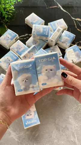Combo 10 gói khăn giấy mini topgia#khangiaymini #review #xuhuong 