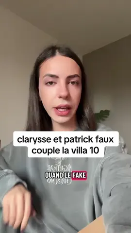 clarysse et patrick faux couple la villa 10 #people #actualite #influenceurs #telerealite #lavilla10 