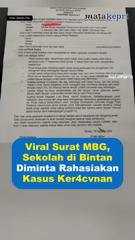 Masih Seputar Polemik MBG #matakepri #bintan #mbg #fyp 