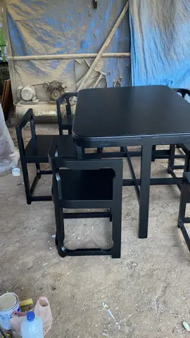 MEJA MAKAN MINIMALIS KURSI 6          Solusi menghemat ruangan anda ,meja makan minimalis cocok buat ruangan kecil,bahan full kayu jati ,finishing hitam/black.                    #fyp #mebeljepara #mebelmurah #kursisudut #mejamakanjati 