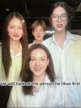 Subconsciously they won’t lie, but they’ll look at the person they like first #fypシ゚viral #foryou #funny #trend #viral 